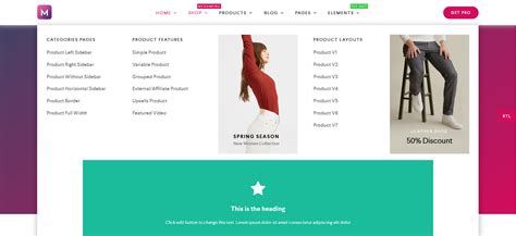 clever mega menu for elementor